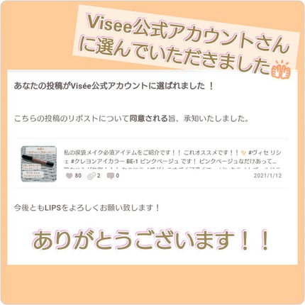 クレヨン アイカラー/Visée/スティックアイシャドウを使ったクチコミ(1枚目)