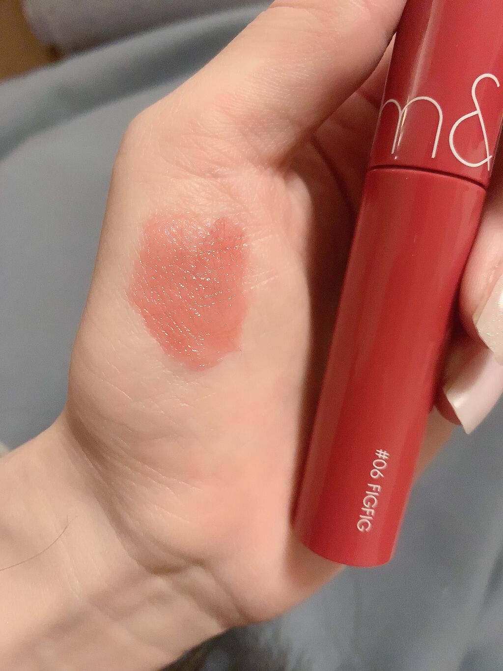 ジューシーラスティングティント/rom&nd/リップティントを使ったクチコミ(2枚目)