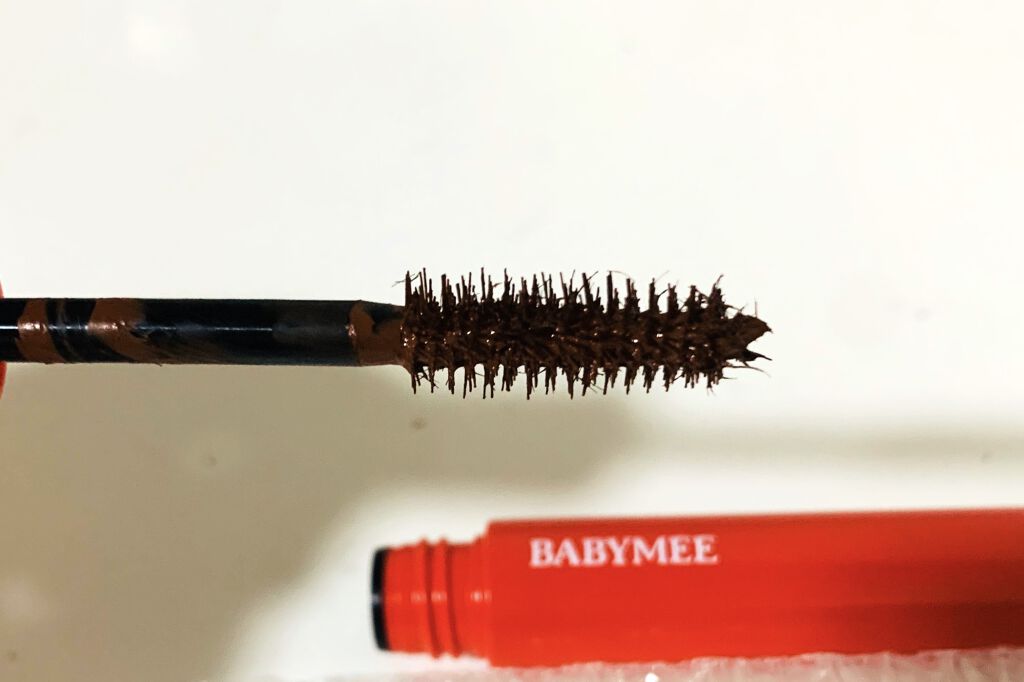 ニュアンスカラーマスカラ オレンジブラウン/BABYMEE/マスカラを使ったクチコミ（2枚目）