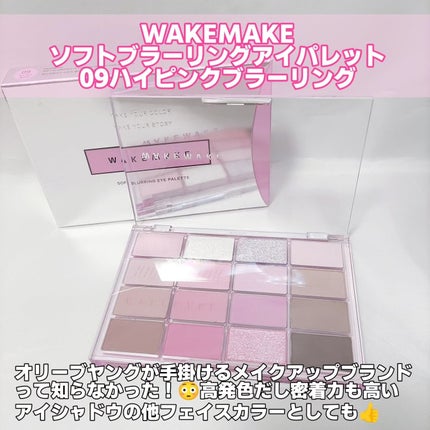 ソフトブラーリングアイパレット/wakemake/アイシャドウパレットを使ったクチコミ(2枚目)
