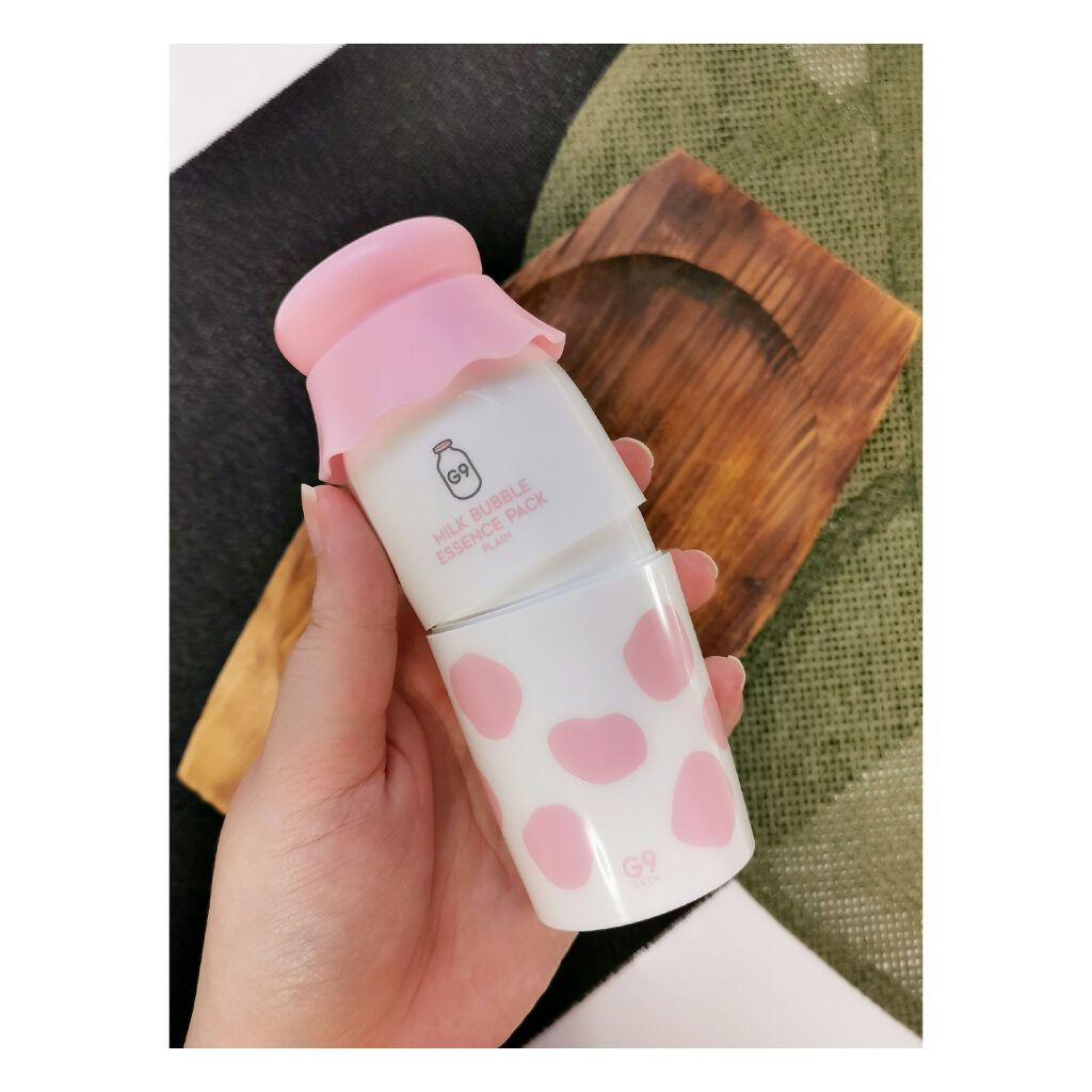 MILK BUBBLE ESSENCE PACK ＃PLAIN/G9SKIN/美容液を使ったクチコミ（1枚目）