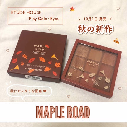 プレイカラーアイシャドウ メープルロード/ETUDE/アイシャドウパレットを使ったクチコミ(1枚目)