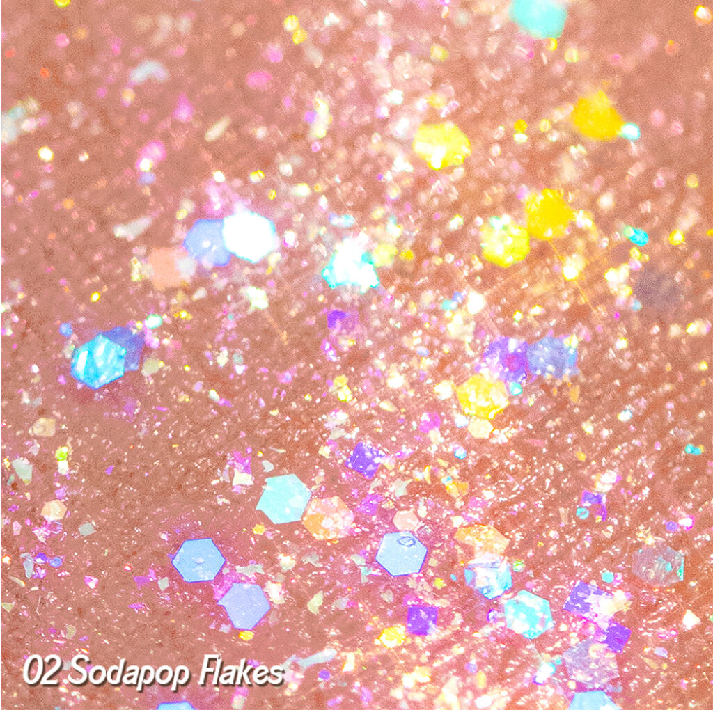 シュガー トゥインクル リキッド グリッター/PERIPERA/グリッターを使ったクチコミ（3枚目）