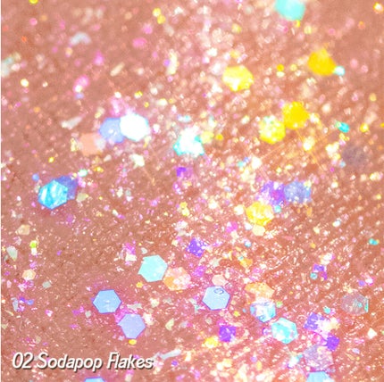 シュガー トゥインクル リキッド グリッター/PERIPERA/グリッターを使ったクチコミ(3枚目)