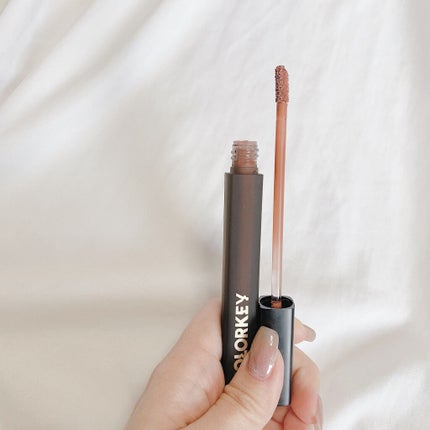 モイストベルベットリップラッカー/COLORKEY/口紅を使ったクチコミ(2枚目)