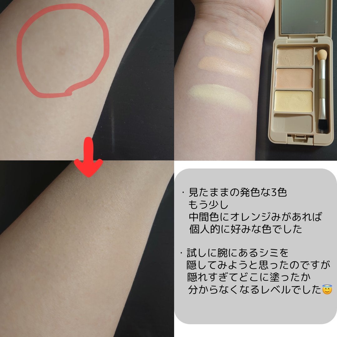 パレットコンシーラー/ukiss/コンシーラーを使ったクチコミ(3枚目)