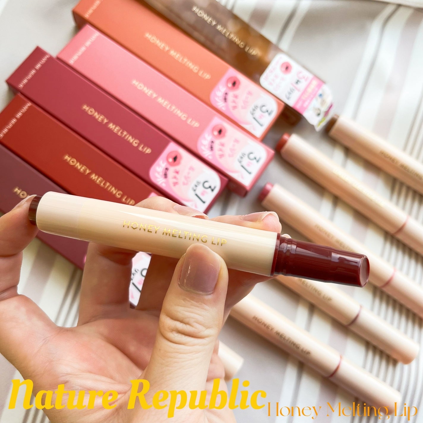 ハニーメルティングリップ/ネイチャーリパブリック/口紅を使ったクチコミ(4枚目)