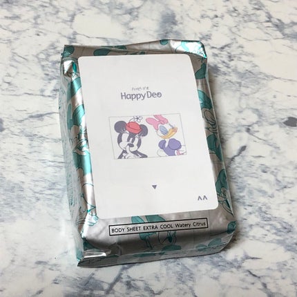 ハッピーデオ ボディシート 極氷冷アイスダウン シャープミント/マンダム/ボディシートを使ったクチコミ(1枚目)