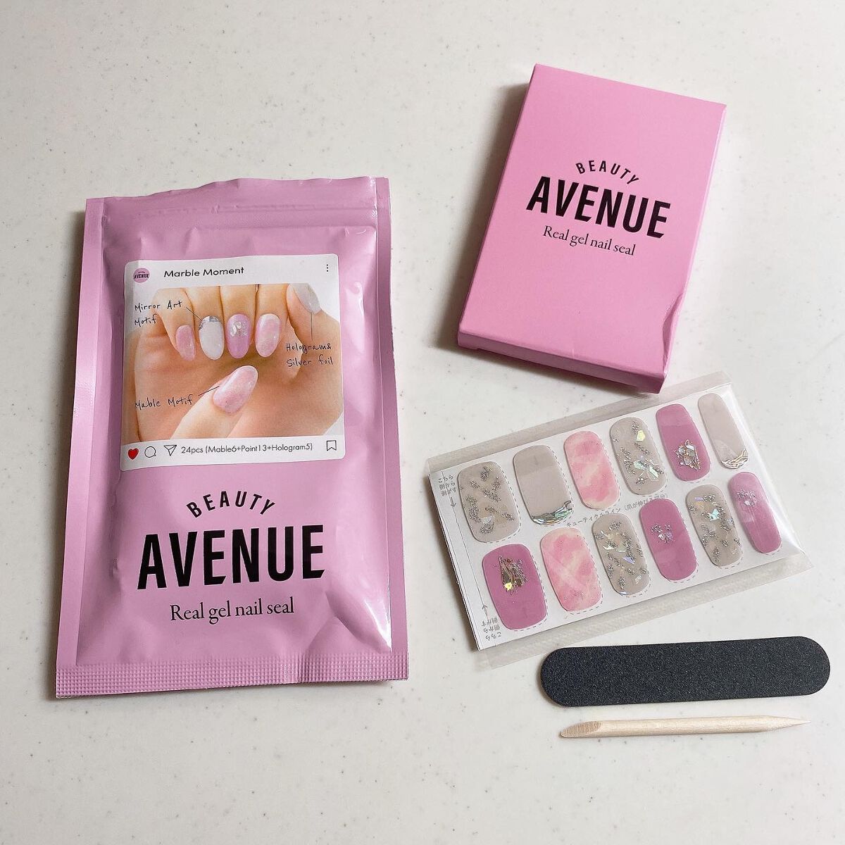 リアルジェルネイルシール/BEAUTY AVENUE/ネイルシールを使ったクチコミ（2枚目）