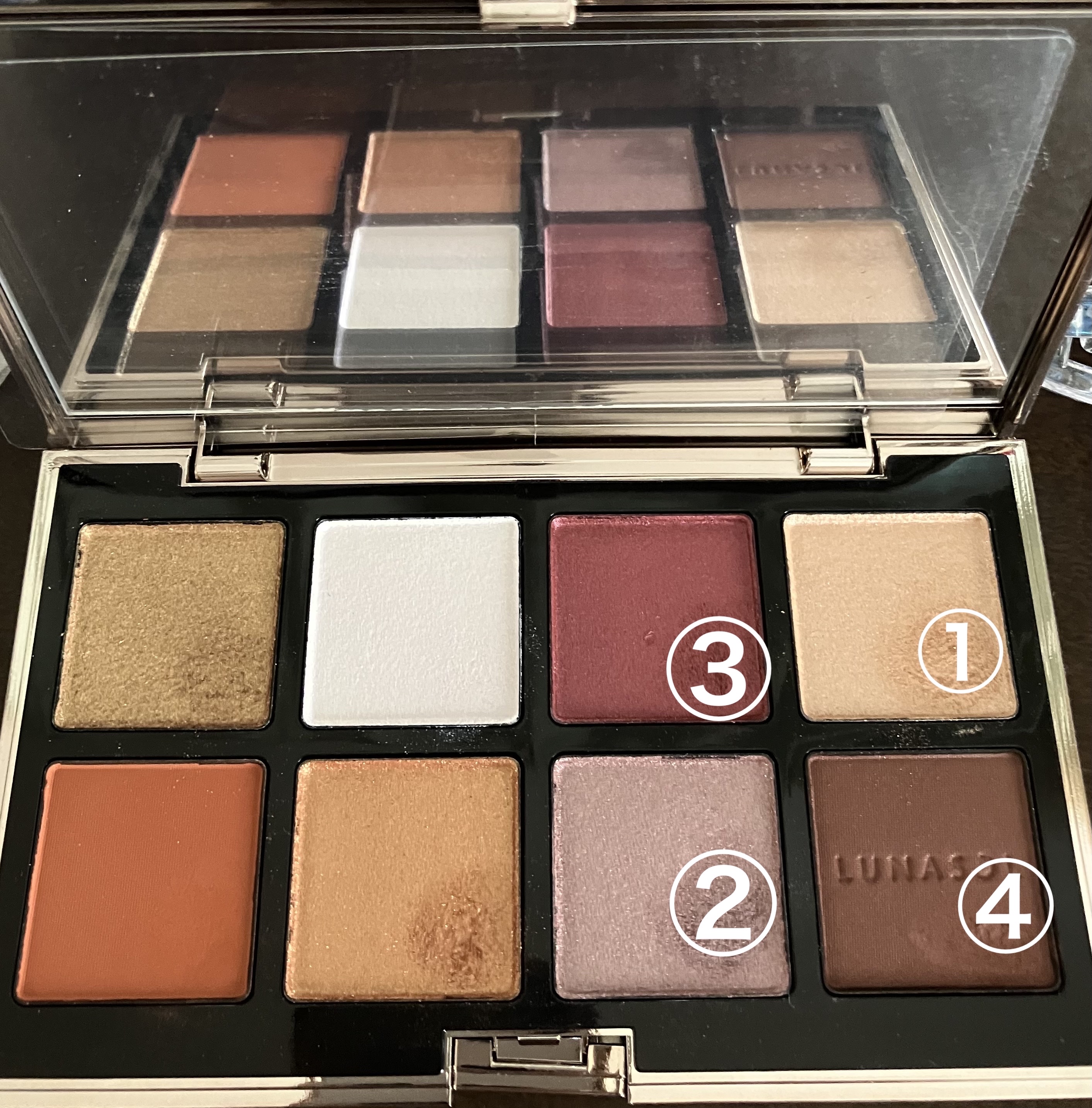 アイカラーレーション スペシャルエディション/LUNASOL/アイシャドウパレットを使ったクチコミ（2枚目）