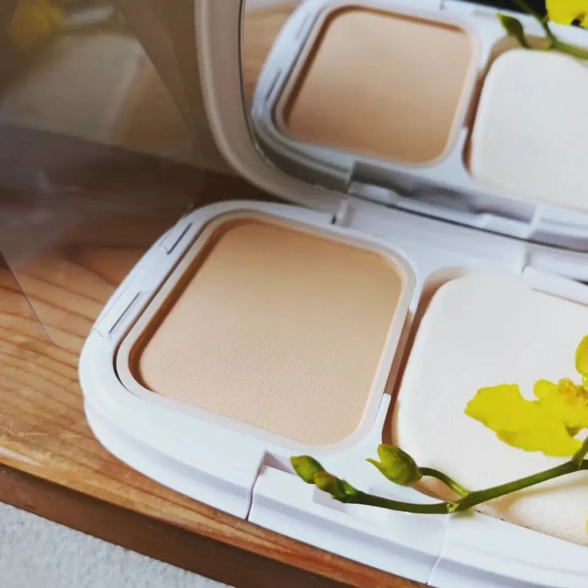 パウダーファンデーション/media luxe/パウダーファンデーションを使ったクチコミ（2枚目）