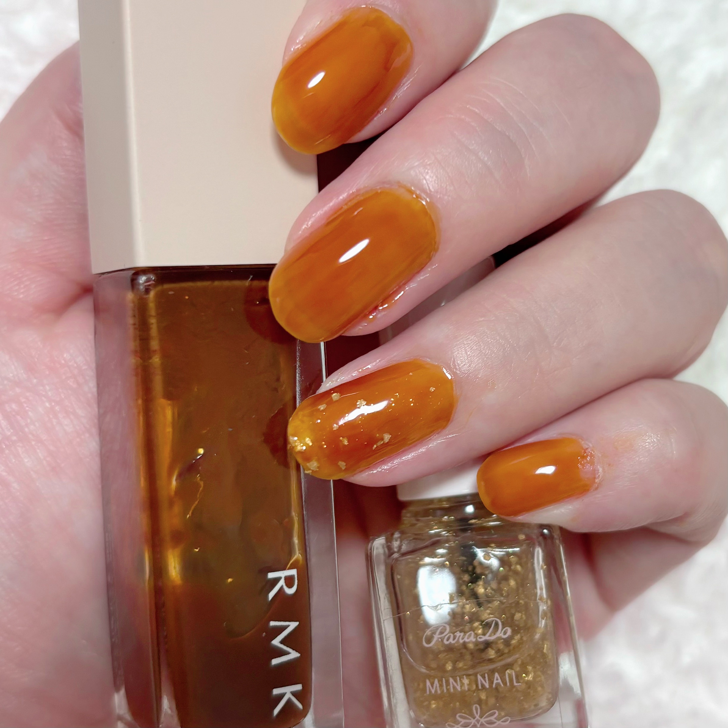 ネイルポリッシュ EX-48 アンバーグラス/RMK/マニキュアを使ったクチコミ（1枚目）