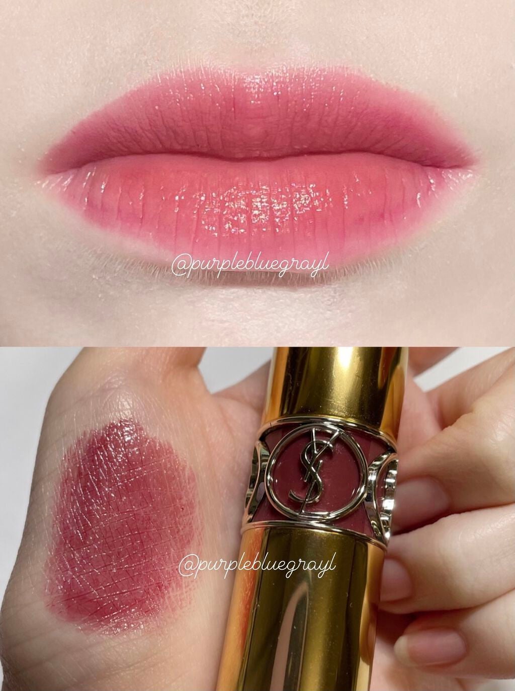 ルージュ ヴォリュプテ シャイン/YVES SAINT LAURENT BEAUTE/口紅を使ったクチコミ(2枚目)