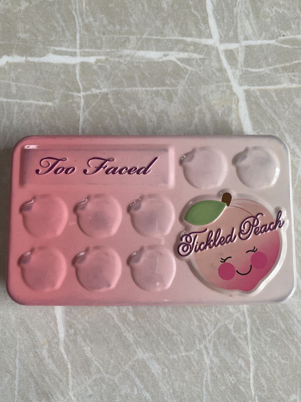 ティックルドピーチ ミニ アイシャドウ パレット/Too Faced/アイシャドウパレットを使ったクチコミ（1枚目）
