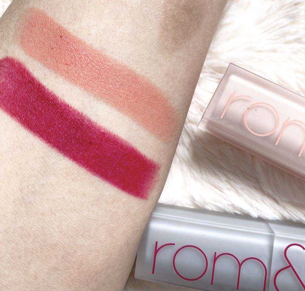 ゼロマットリップスティック 15 ミッドナイト/rom&nd/口紅を使ったクチコミ（2枚目）