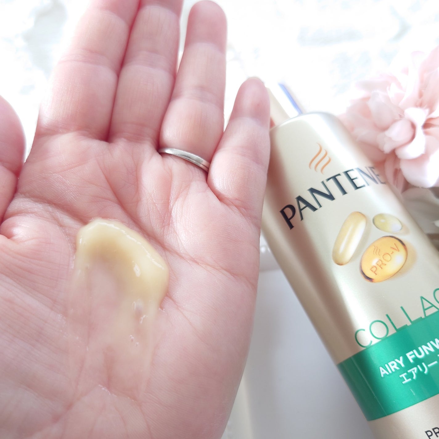 エアリーふんわりリペア インテンシブ ヴィタミルク 洗い流さないトリートメント/パンテーン/アウトバストリートメントを使ったクチコミ(4枚目)