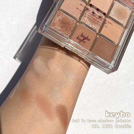KEYBO FALL IN LOVE SHADOW PALETTE/keybo/アイシャドウパレットを使ったクチコミ(2枚目)