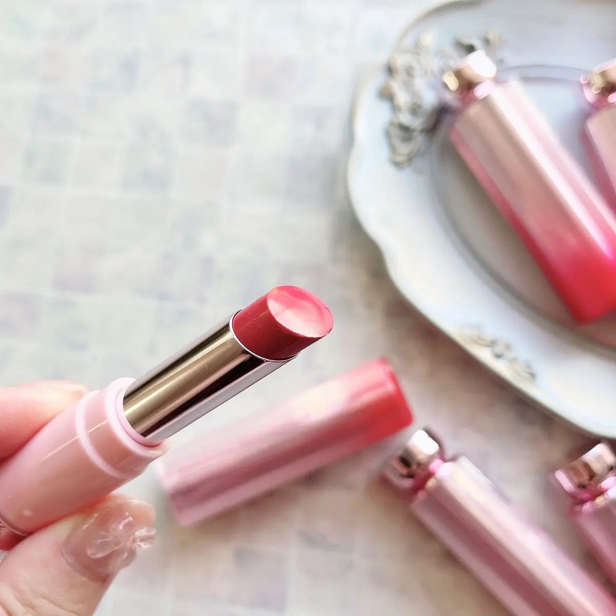 カラーラスティンググロウスティック/ETUDE/口紅を使ったクチコミ(2枚目)