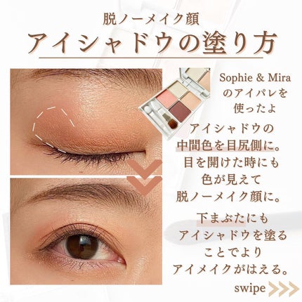 shina【現役メイク講師がママの垢抜け方法を発信】 on LIPS 「\脱ノーメイク顔!アイメイク法/メイクをしているのにノーメイク..」(4枚目)