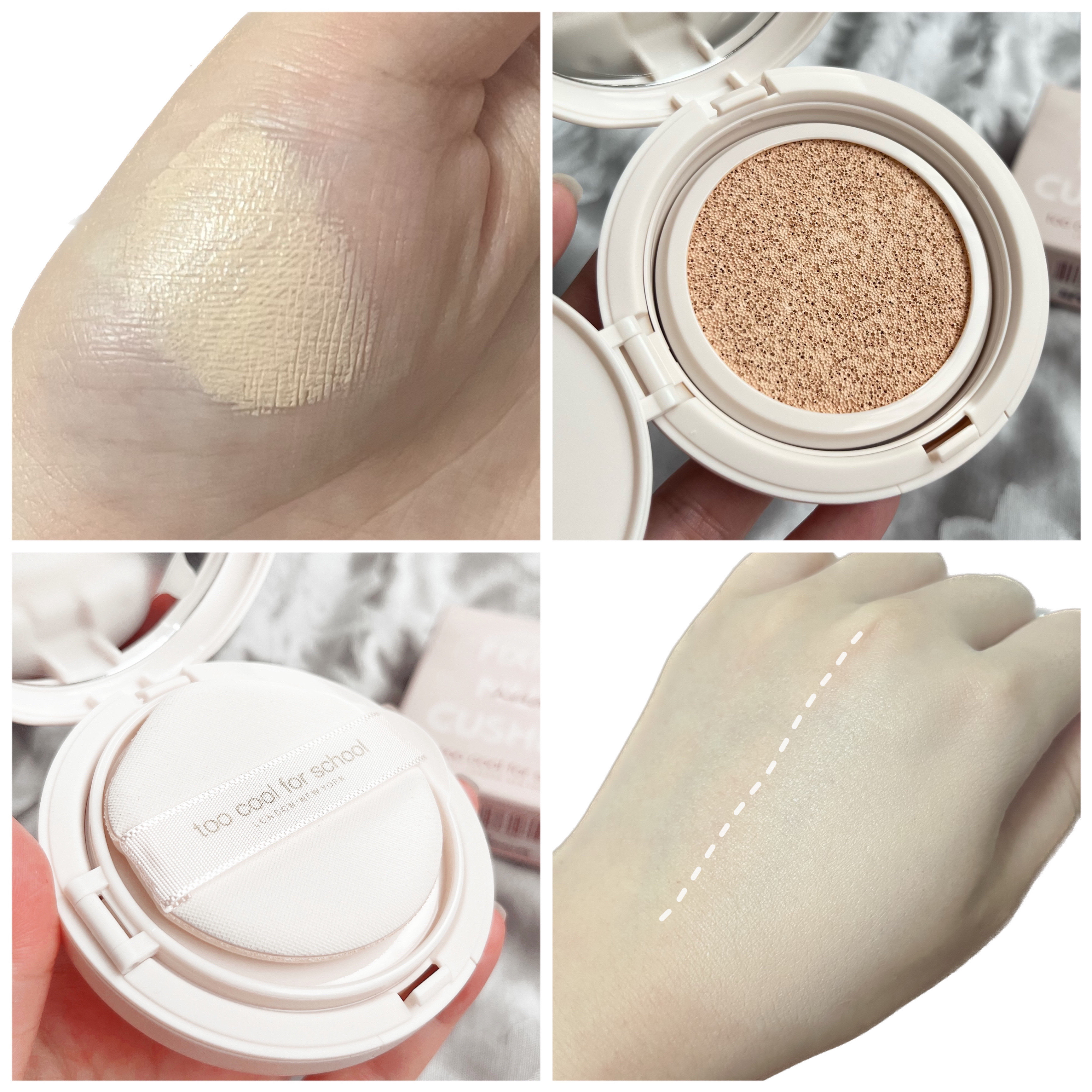 フィクシングヌードクッション #1 ホスリン/too cool for school/クッションファンデーションを使ったクチコミ（2枚目）