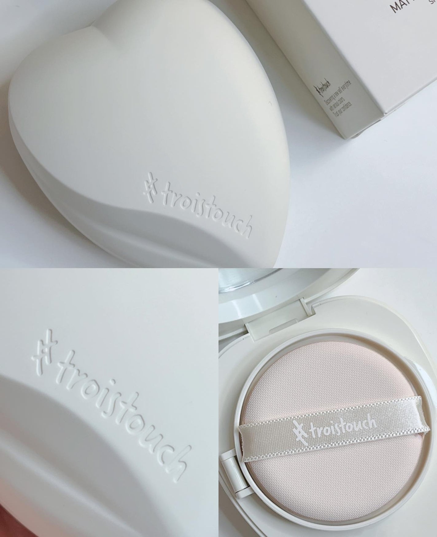 トワタッチ ハートクッション マットカバー/troistouch/クッションファンデーションを使ったクチコミ(10枚目)