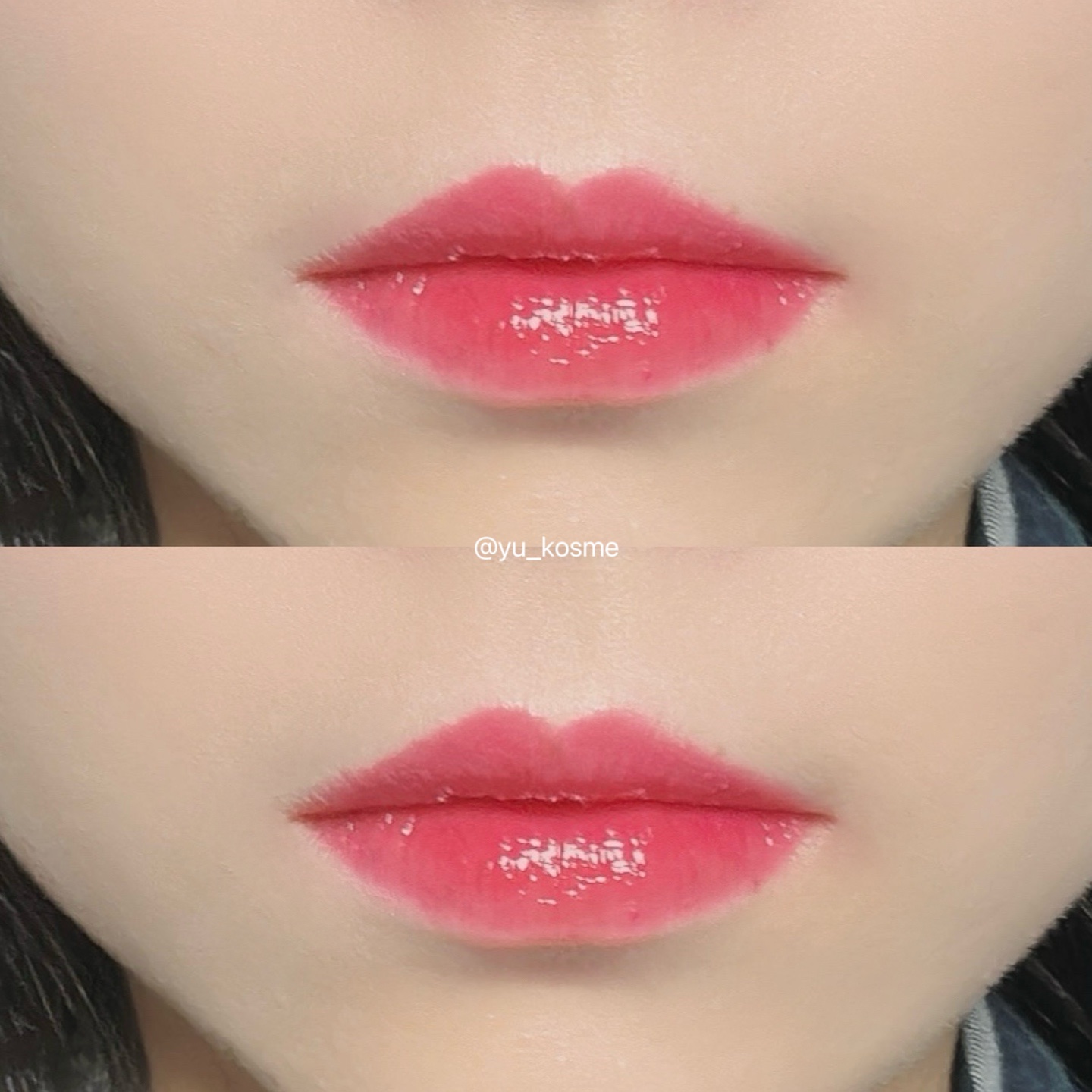 デュイジェルグロウティント 06 ピオニーフィズ/wakemake/リップティントを使ったクチコミ（3枚目）