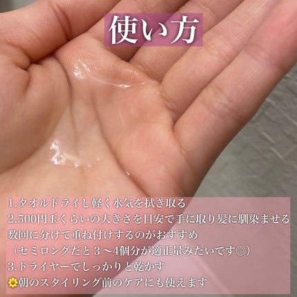 スムース コンディショニング ウォーター/melt/アウトバストリートメントを使ったクチコミ(3枚目)