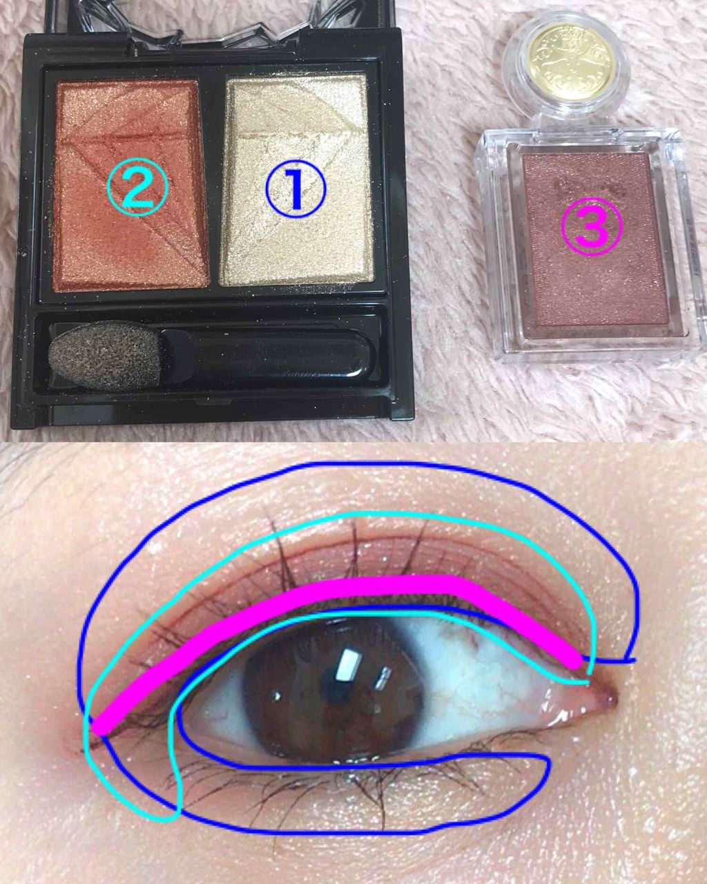 クラッシュダイヤモンドアイズ/KATE/アイシャドウパレットを使ったクチコミ（3枚目）