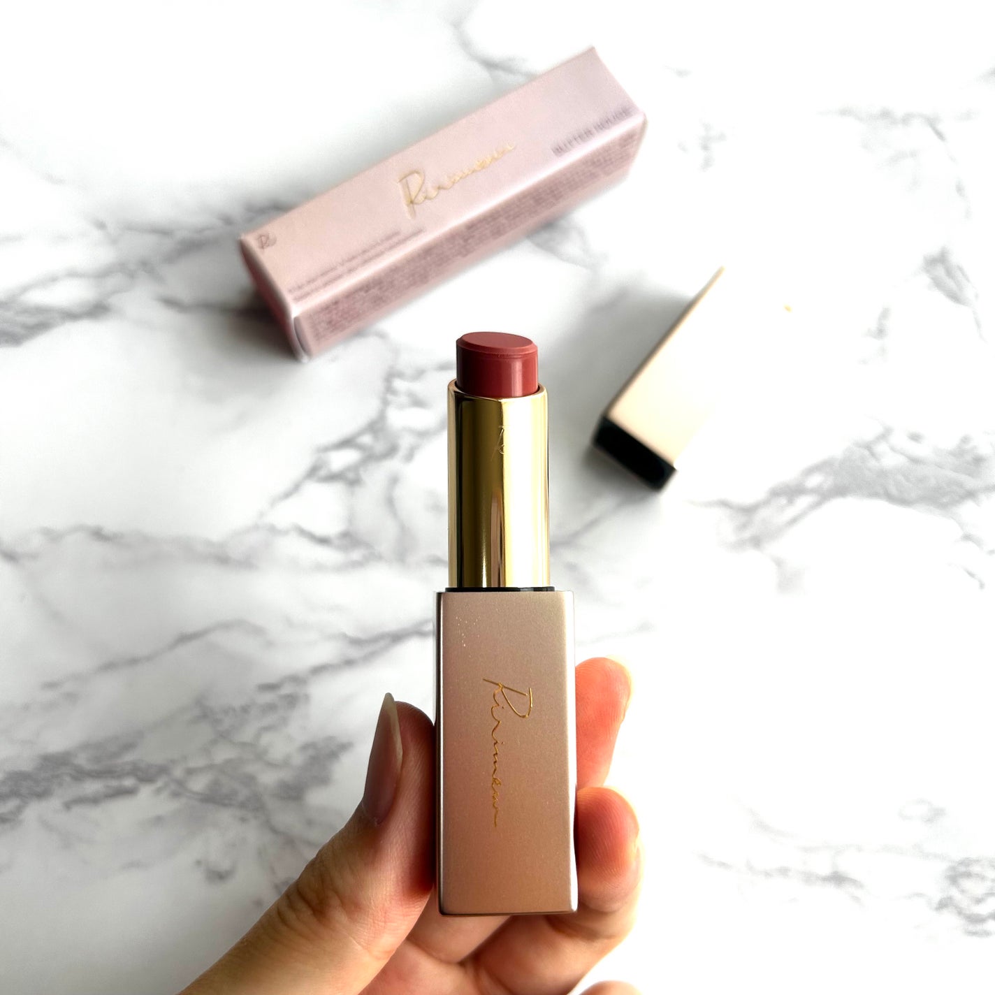 リリミュウ バタールージュ/Ririmew/口紅を使ったクチコミ(1枚目)