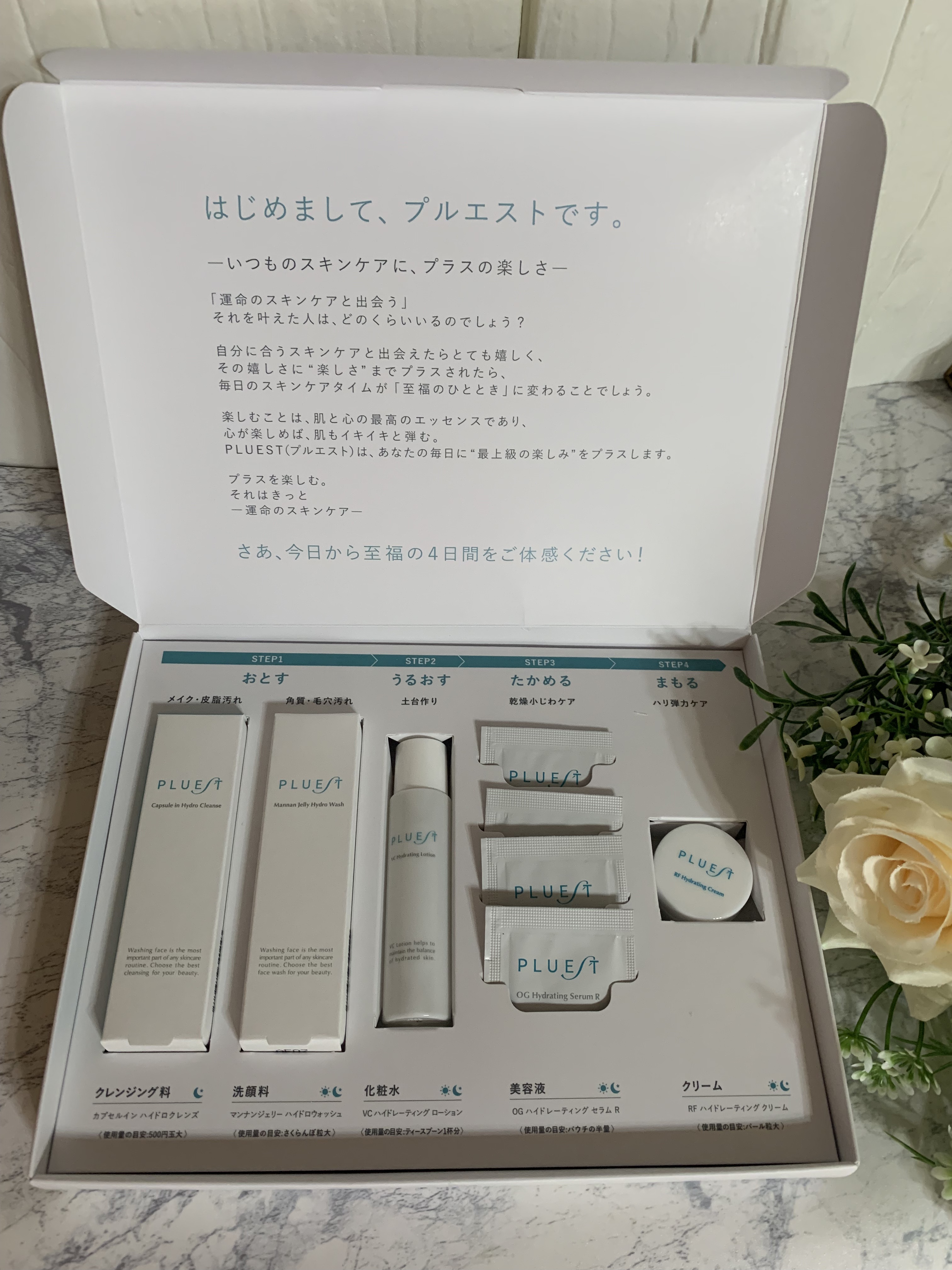 集中トライアル 5点セット/PLUEST/スキンケアキットを使ったクチコミ（1枚目）