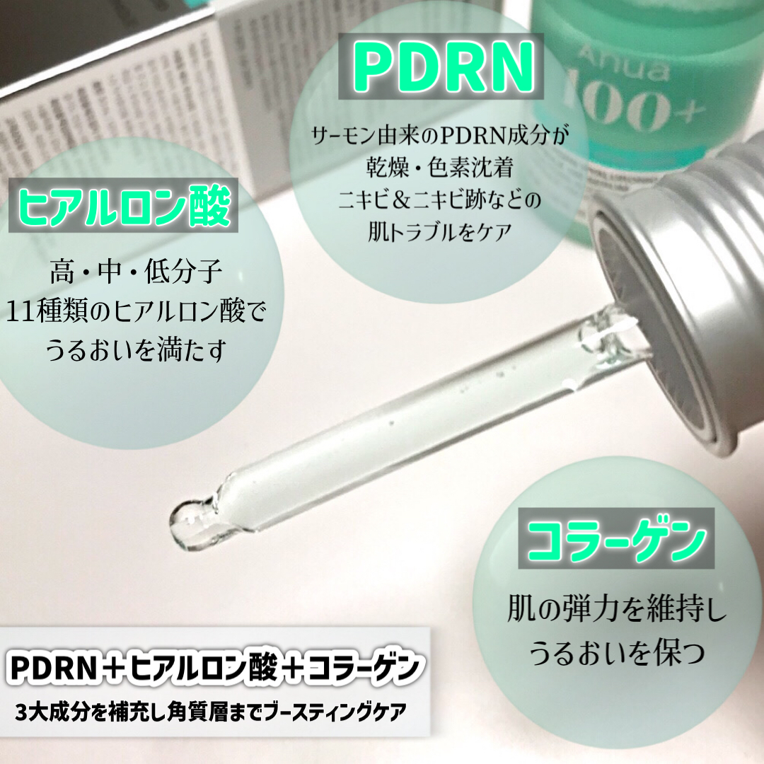 PDRNヒアルロン酸カプセル100セラム/Anua/美容液を使ったクチコミ（3枚目）