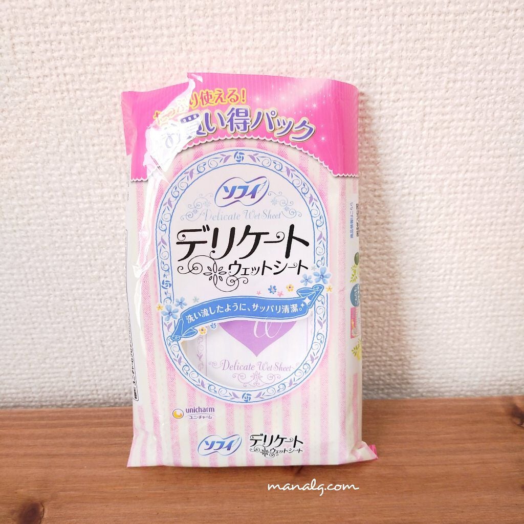 ソフィ デリケートウェットシート 無香料/ソフィ/デリケートゾーンケアを使ったクチコミ(2枚目)