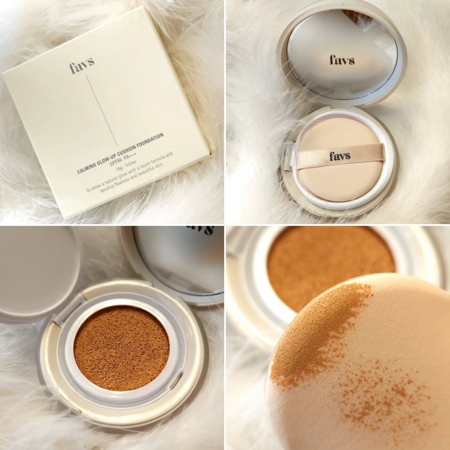 カーミンググロウアップクッションファンデーション/favs/リキッドファンデーションを使ったクチコミ（2枚目）