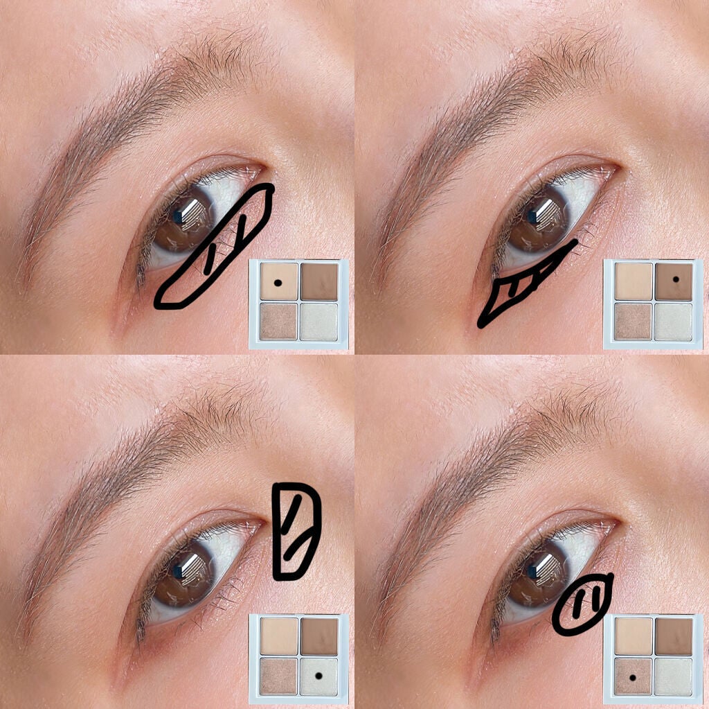 THE アイパレR/b idol/アイシャドウパレットを使ったクチコミ(3枚目)