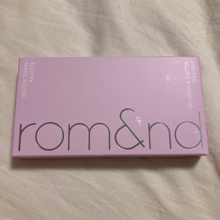 ベターザンパレット/rom&nd/アイシャドウパレットを使ったクチコミ(1枚目)