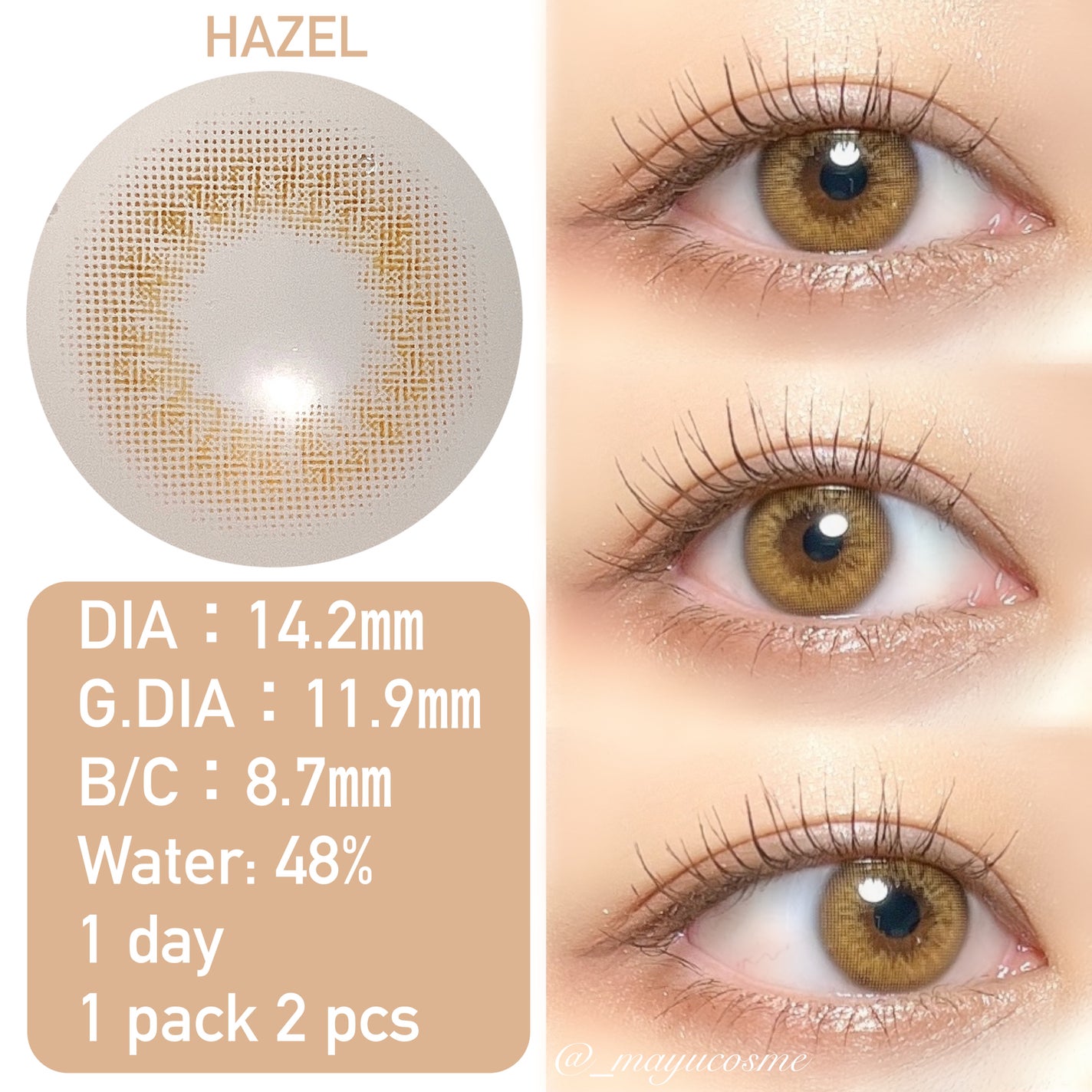 SCANDI(スカンディ)/OLENS/カラーコンタクトレンズを使ったクチコミ(2枚目)