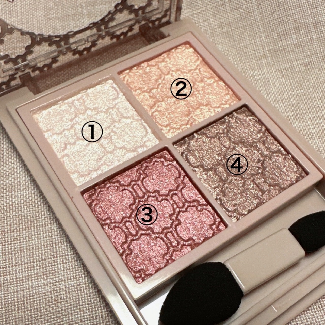 グロッシーリッチ アイズ N PK-3 バーガンディ系/Visée/アイシャドウパレットを使ったクチコミ（2枚目）