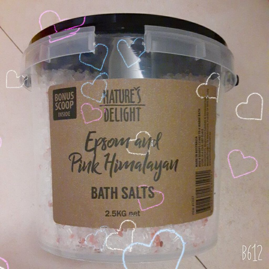 Epsom & Pink Himalayan Bath Salt/Natures Delight/無機塩系入浴剤を使ったクチコミ（1枚目）