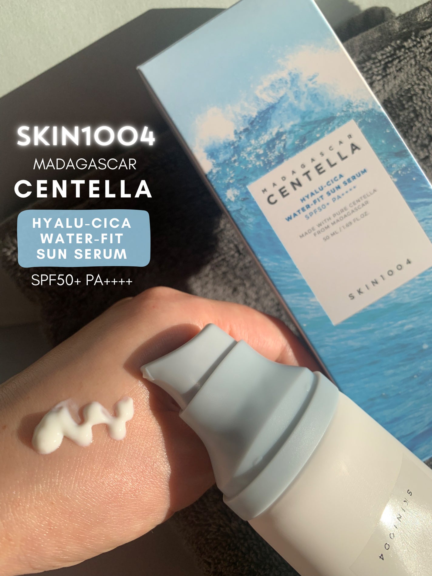 ヒアルーシカ ウォーターフィット サンセラム/SKIN1004/日焼け止めローションを使ったクチコミ(2枚目)