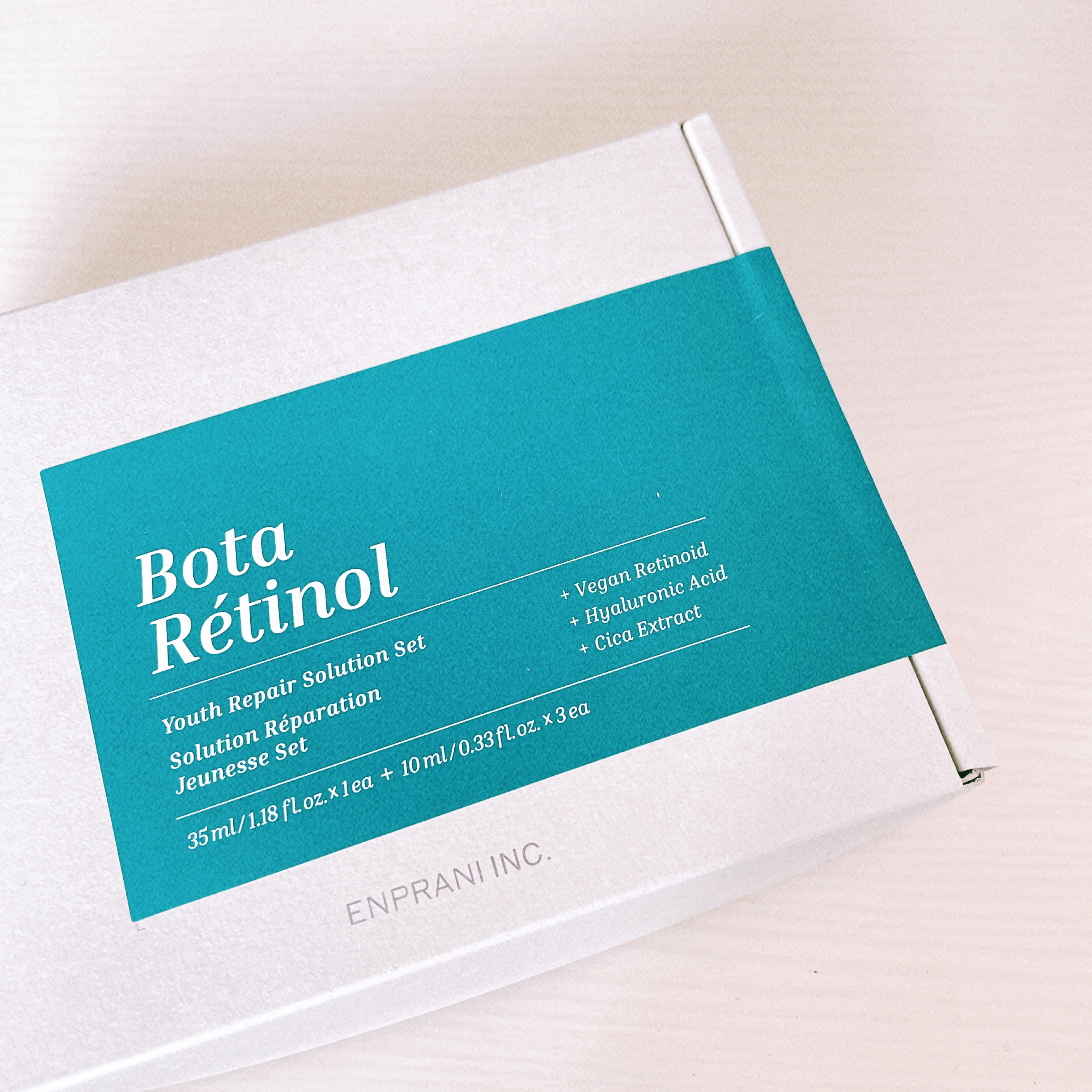 ボタレチノールユースリペアソリューションセット/ENPRANI（韓国）/美容液を使ったクチコミ（1枚目）