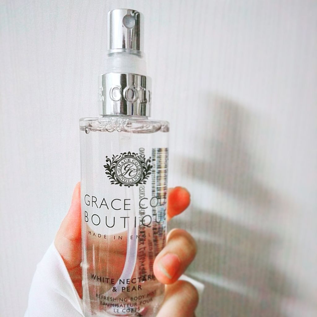 グレースコールブティックボディミストホワイトネクタリン&ペア/メイクアップ/香水(レディース)を使ったクチコミ(1枚目)