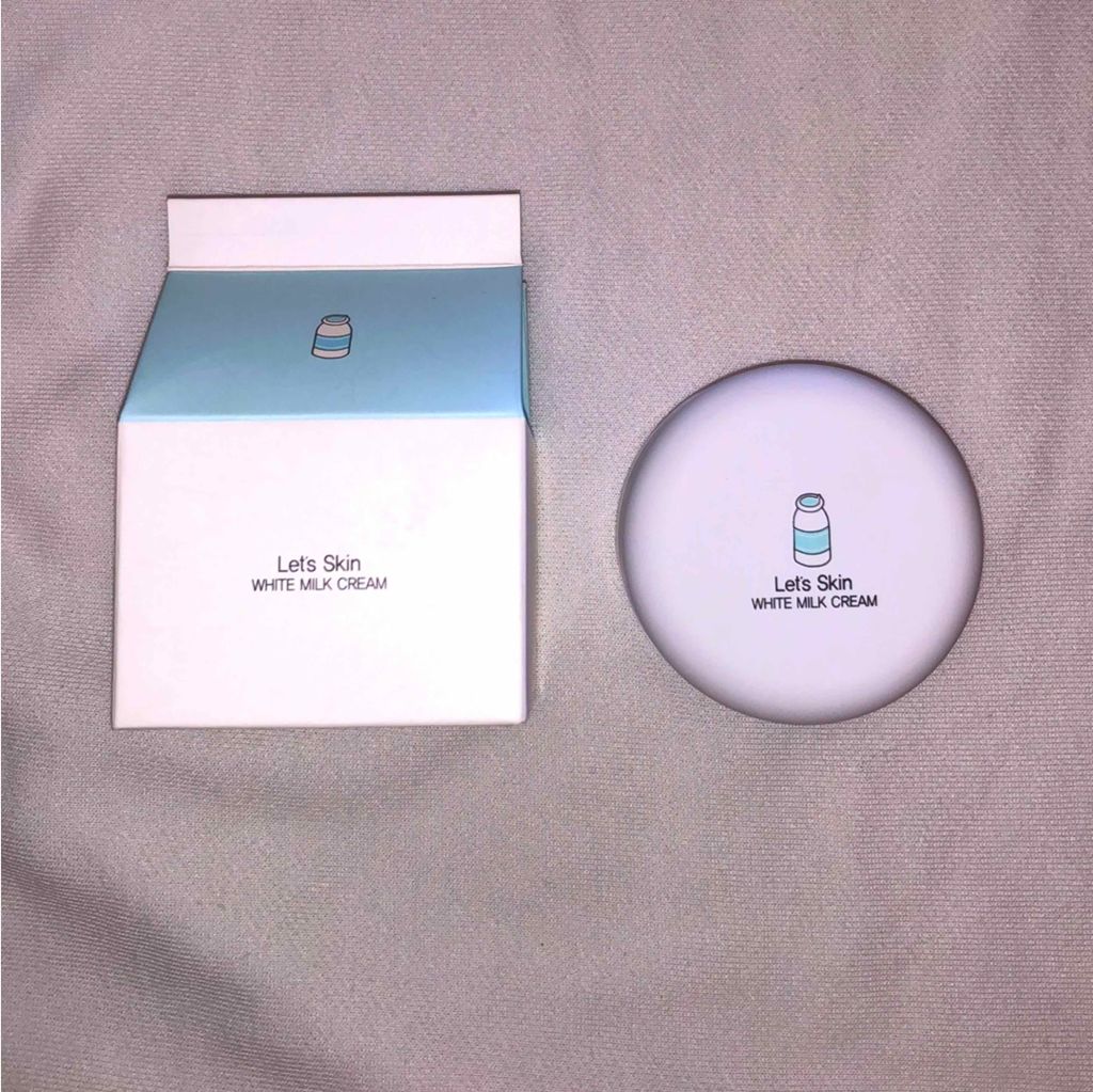 レッツスキン ホワイト ミルククリーム/SHINBEE JAPAN /フェイスクリームを使ったクチコミ（2枚目）