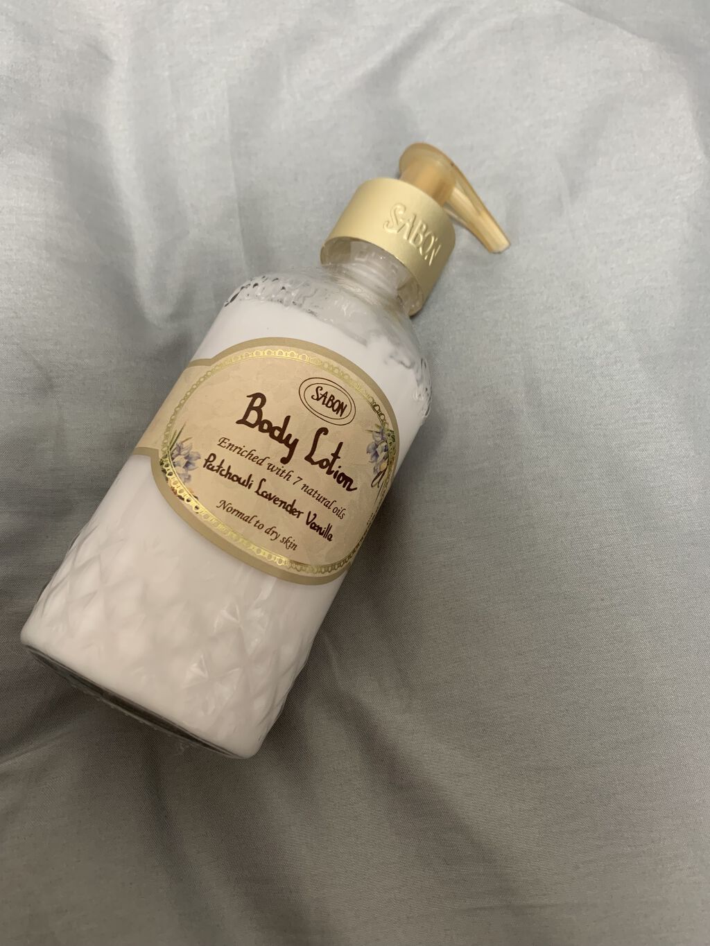 ボディローション パチュリ・ラベンダー・バニラ 200ml(FLORAL BLOOMING Limited Collection)/SABON/ボディローションを使ったクチコミ（1枚目）