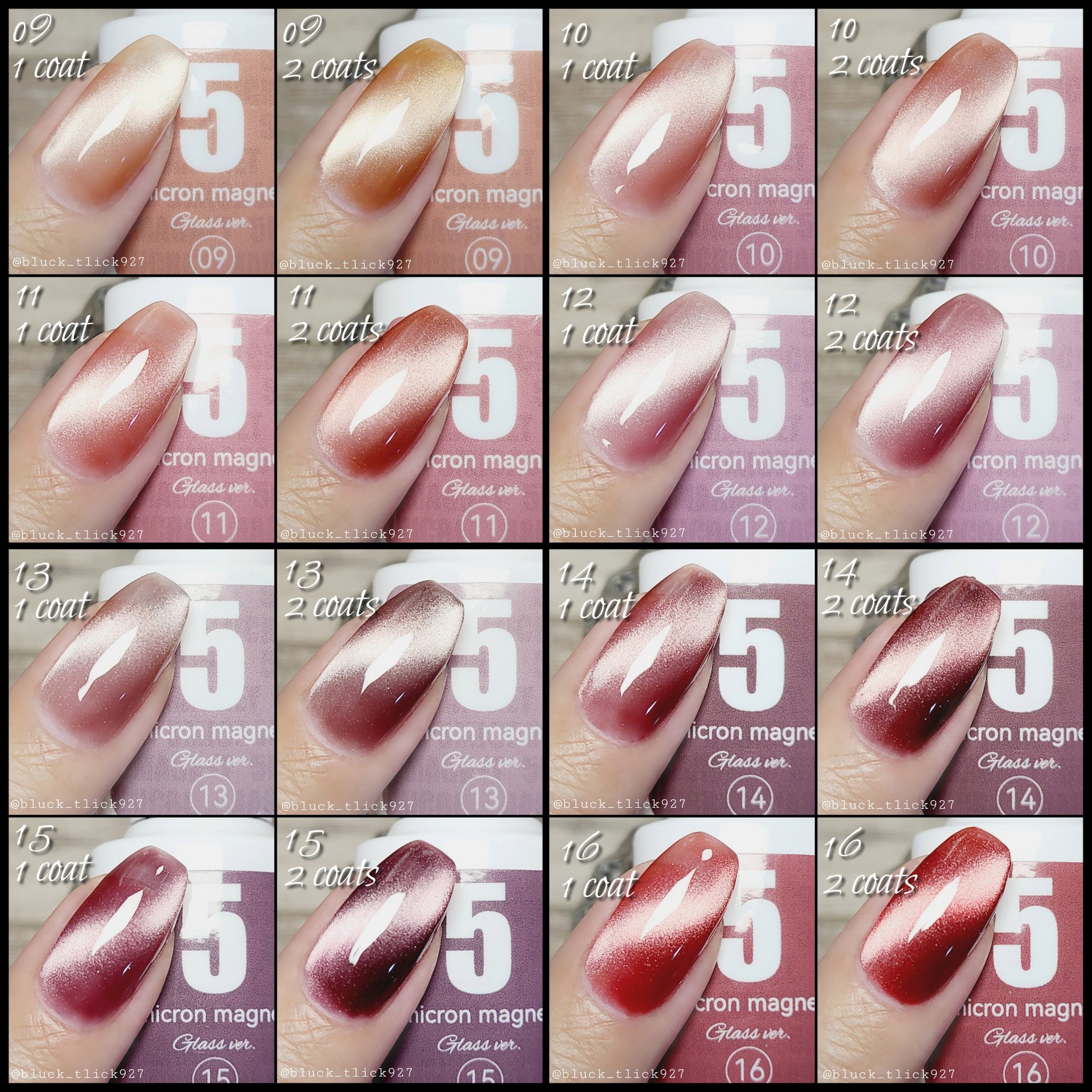 5ミクロンマグネット ガラス ver./ネイル工房/ジェルネイルを使ったクチコミ（3枚目）