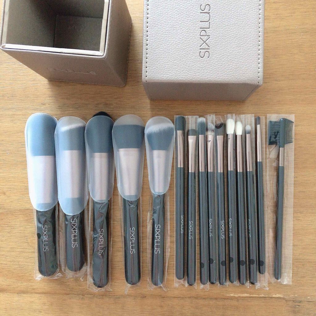 15本メイクブラシセット/SIXPLUS/メイクブラシを使ったクチコミ(3枚目)