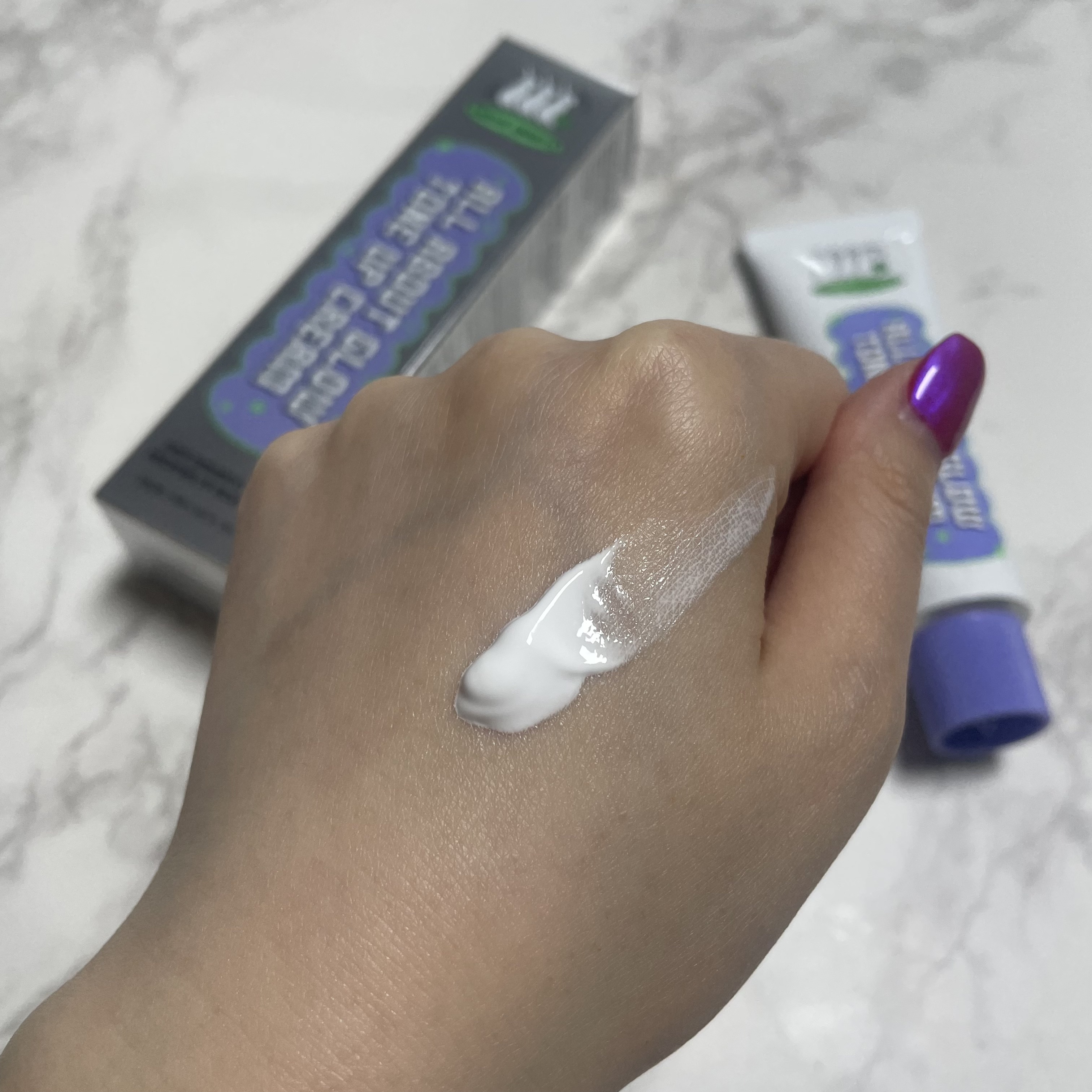 オールアバウトグロウトーンアップクリーム/CHASIN'RABBITS/化粧下地を使ったクチコミ（3枚目）