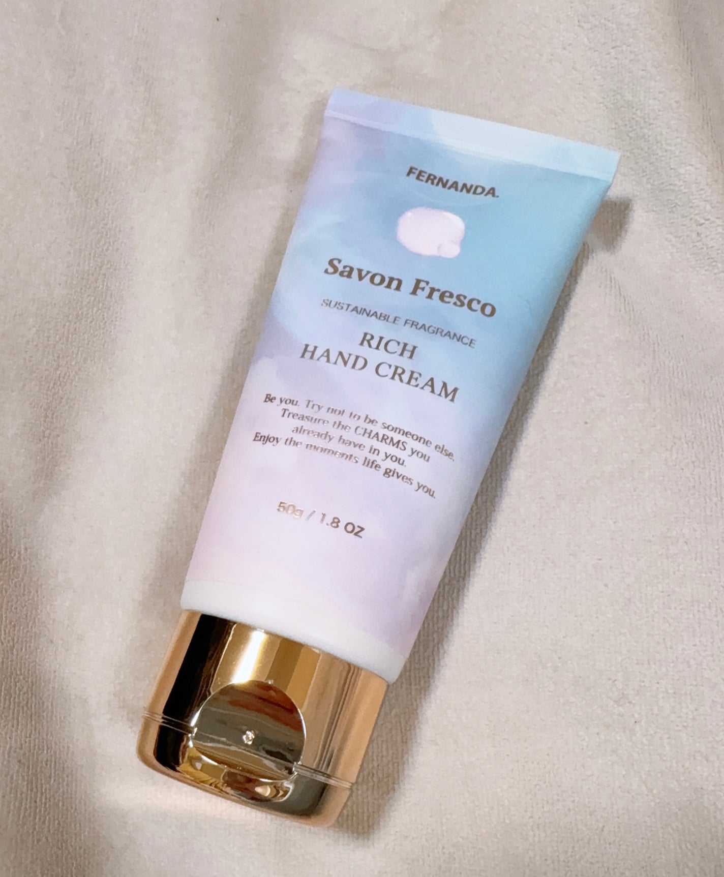 帰蝶 on LIPS 「フェルナンダフレグランスリッチハンドクリームサボンフレスコ固形..」(1枚目)