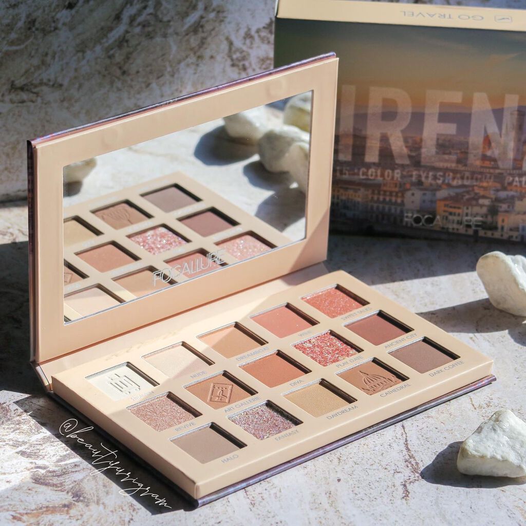 GO TRAVEL 15色アイシャドウパレット/FOCALLURE/アイシャドウパレットを使ったクチコミ（1枚目）