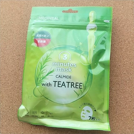 3ミニッツマスク:カーマイド with ティーツリー/MEDIHEAL/シートマスク・パックを使ったクチコミ(1枚目)