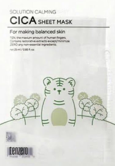 tenzero CICA SHEET MASK